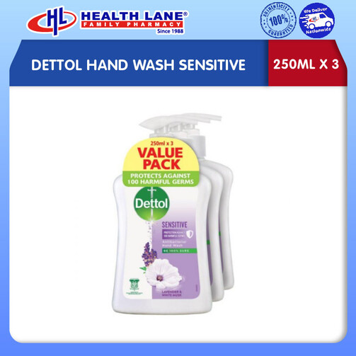 DETTOL SABUN TANGAN SENSITIF (250MLX3)